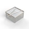 Anysizebasket Light Duty Basket: 6Lx6Wx3H, 304 SS, Hinged Lid with Thumb Clasp, No Handles, Mesh: 4 x .032 FLB-060060030-L04S - alternate 3